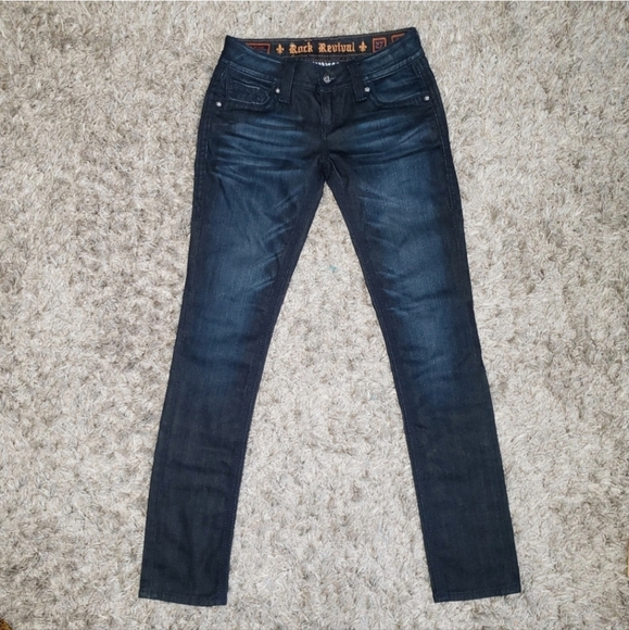 Women’s Rock Revival Jeans Skinny Debbie Size 27 - Picture 12 of 12